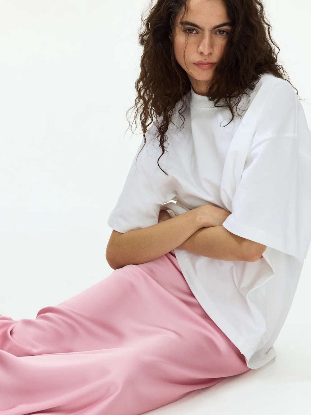 H&M Women’s Pink Midi Skirt